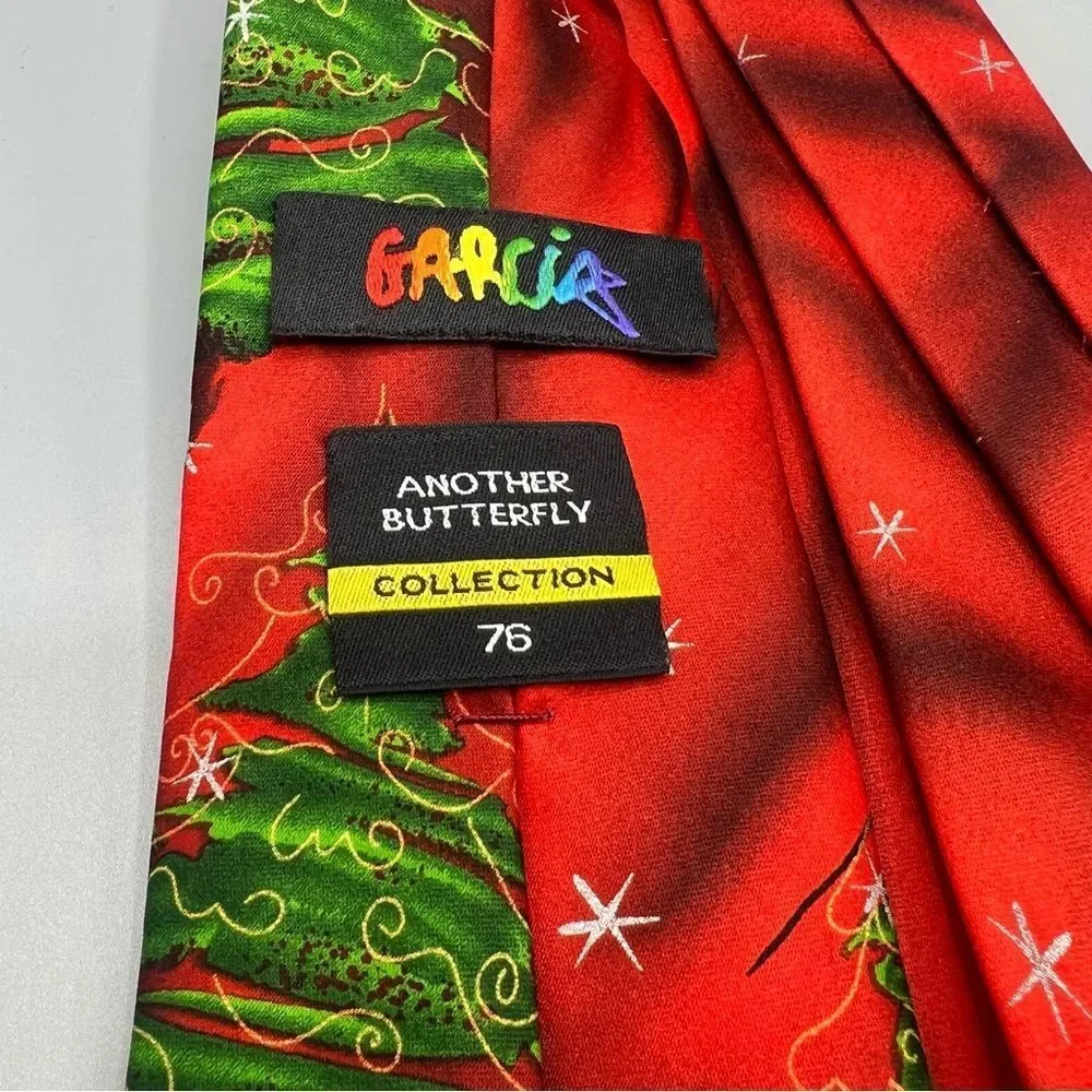 Jerry Garcia Men’s Another Butterfly Holiday Penguin Neck Tie Collection 76